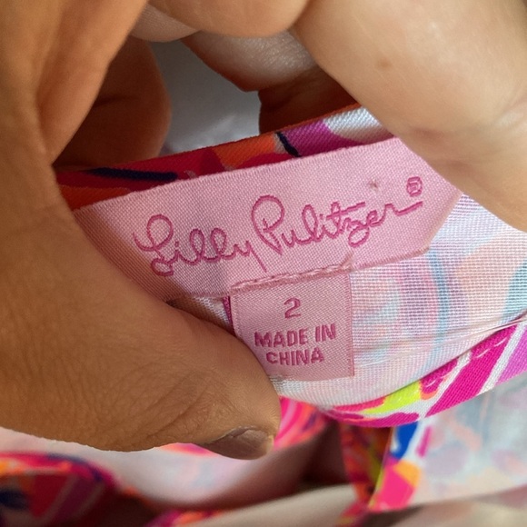 Lilly Pulitzer Pink Carlotta Stretch Shift Dress - Picture 4 of 4